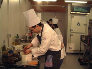 En plein travail