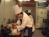 En plein travail